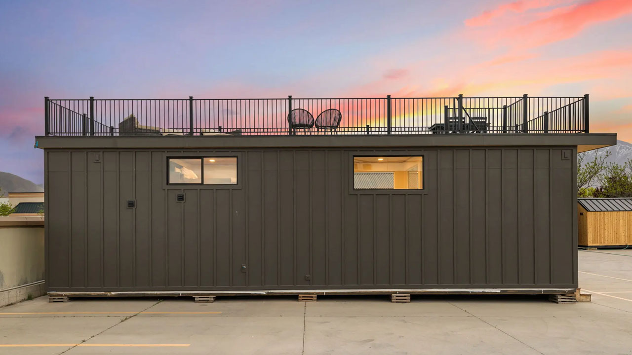 Skyview Tiny House has giant terrace