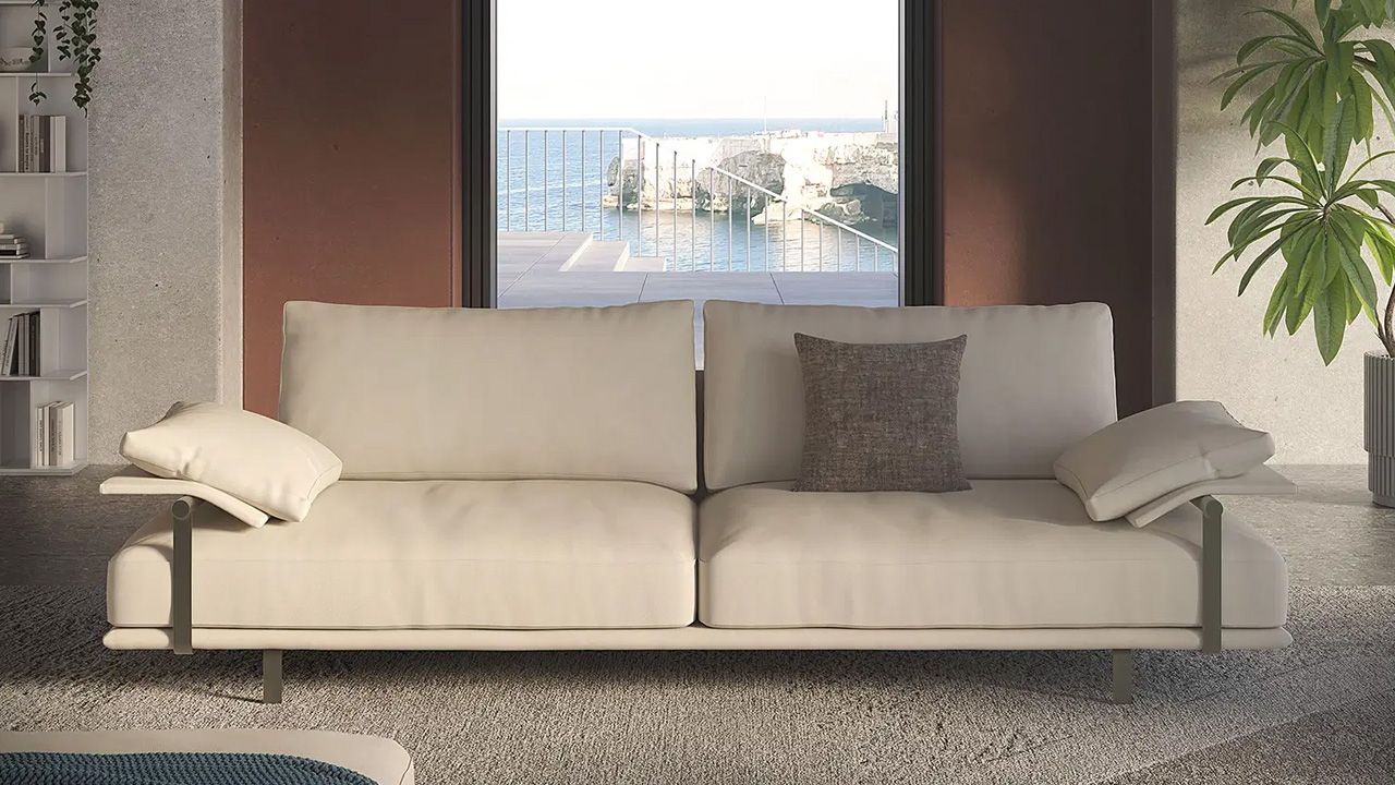 Small Space Sofa Choosing - Go for designs in neutral colors, clean lines, and raised body on exposed legs