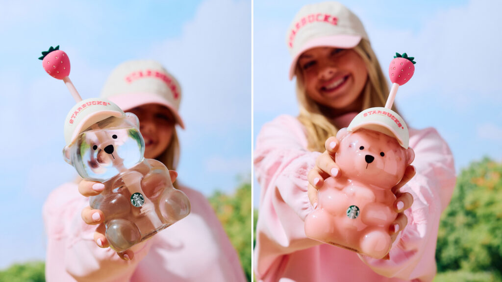 Mark Your Calendar: Starbucks Drops Limited-Edition Pink Bearista Glass Cold Cup on July 13 Starbucks Bearista Galss Cold Cup in Pink