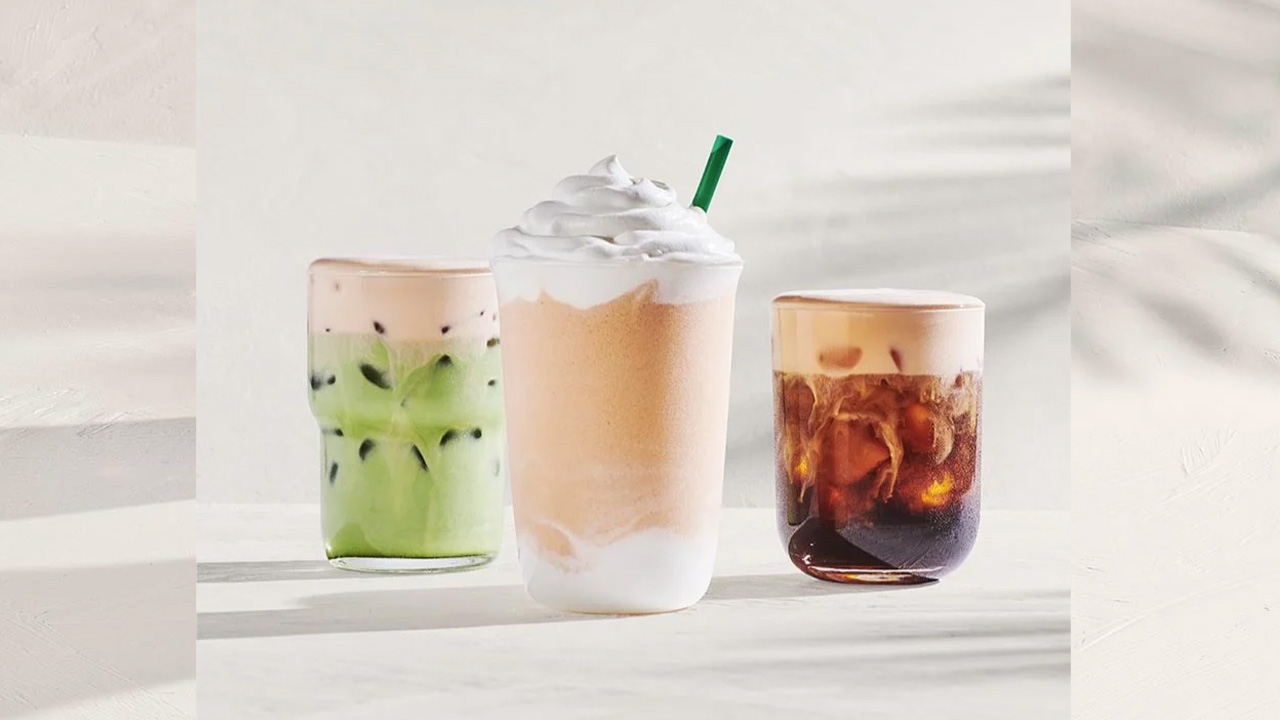 Starbucks Orange Cream Menu with five new drinks