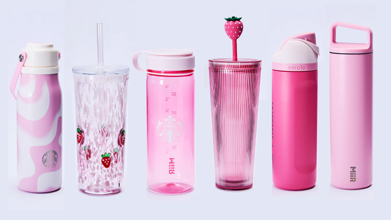 Starbucks Pink Drink Merch Collection features six drinkware