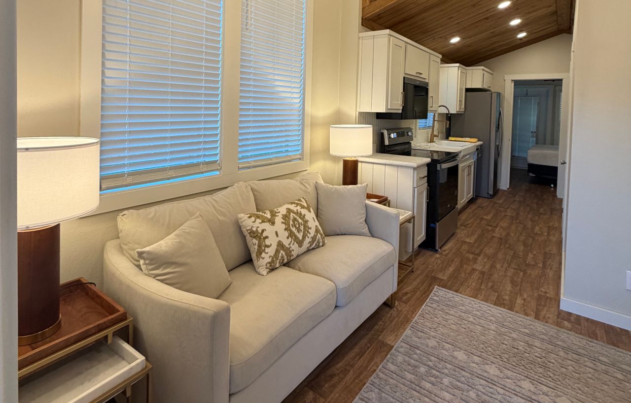 Living room of Starling tiny house
