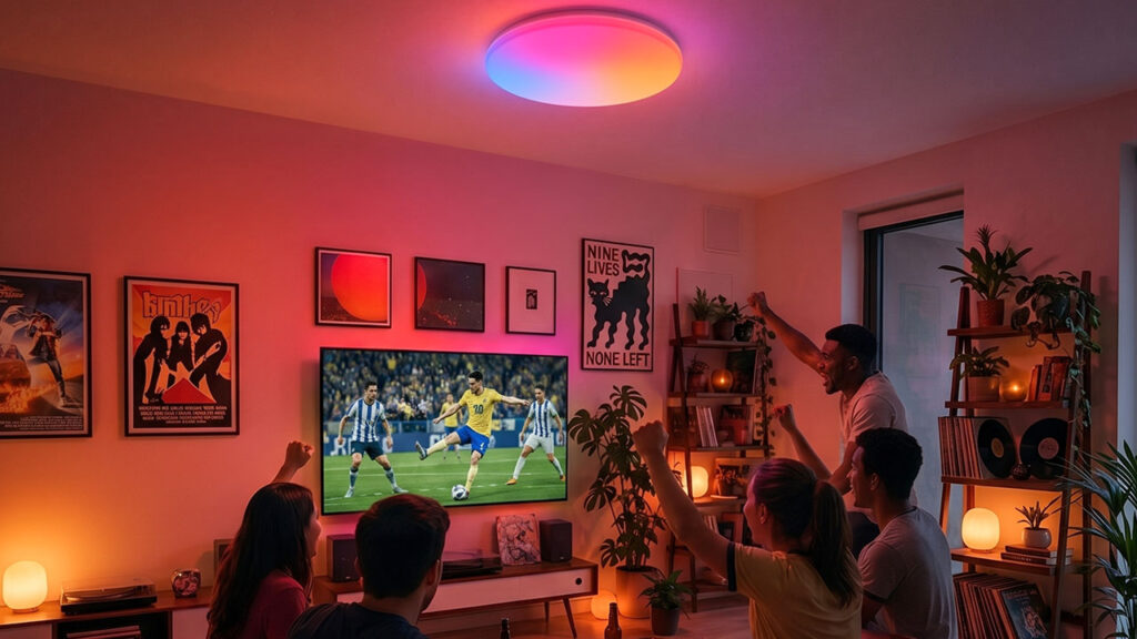 SwitchBot Launches Matter-Enabled RGBICWW Ceiling Light Priced at Just $49 SwitchBot Matter-Enabled RGBICWW Ceiling Light - with colored visual lighting effects
