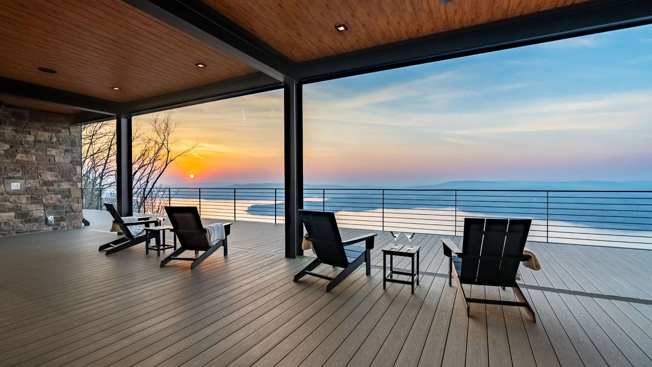 The Overlook at Greers Ferry Lake-deck overlooks seascape horizon