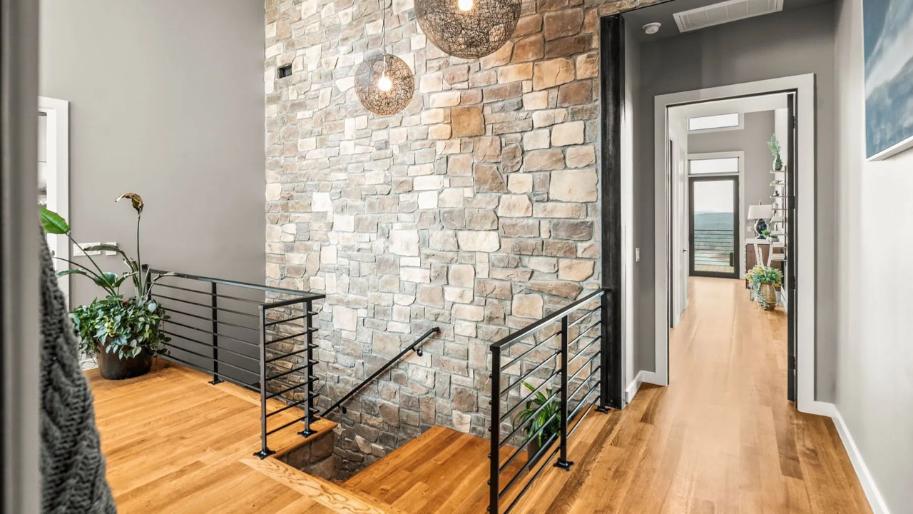 The Overlook at Greers Ferry Lake-textured rustic interior