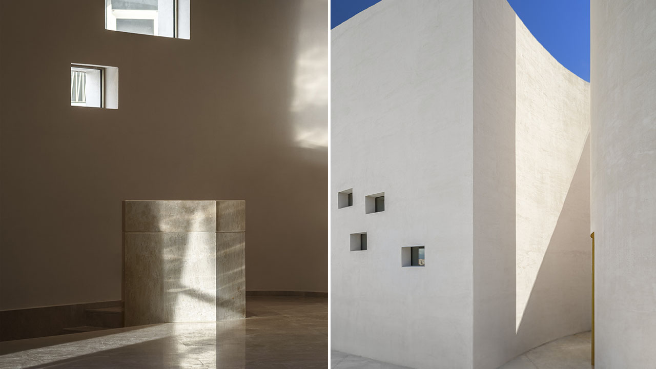 The Parish Complex-windows cast decorative shadows and light