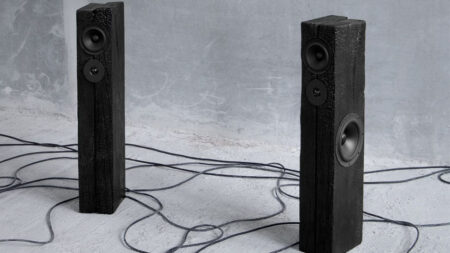 One-Of-A-Kind Speakers are Charred to Achieve Unrepeatable Aesthetics Yakisugi Speakers are charred from outside