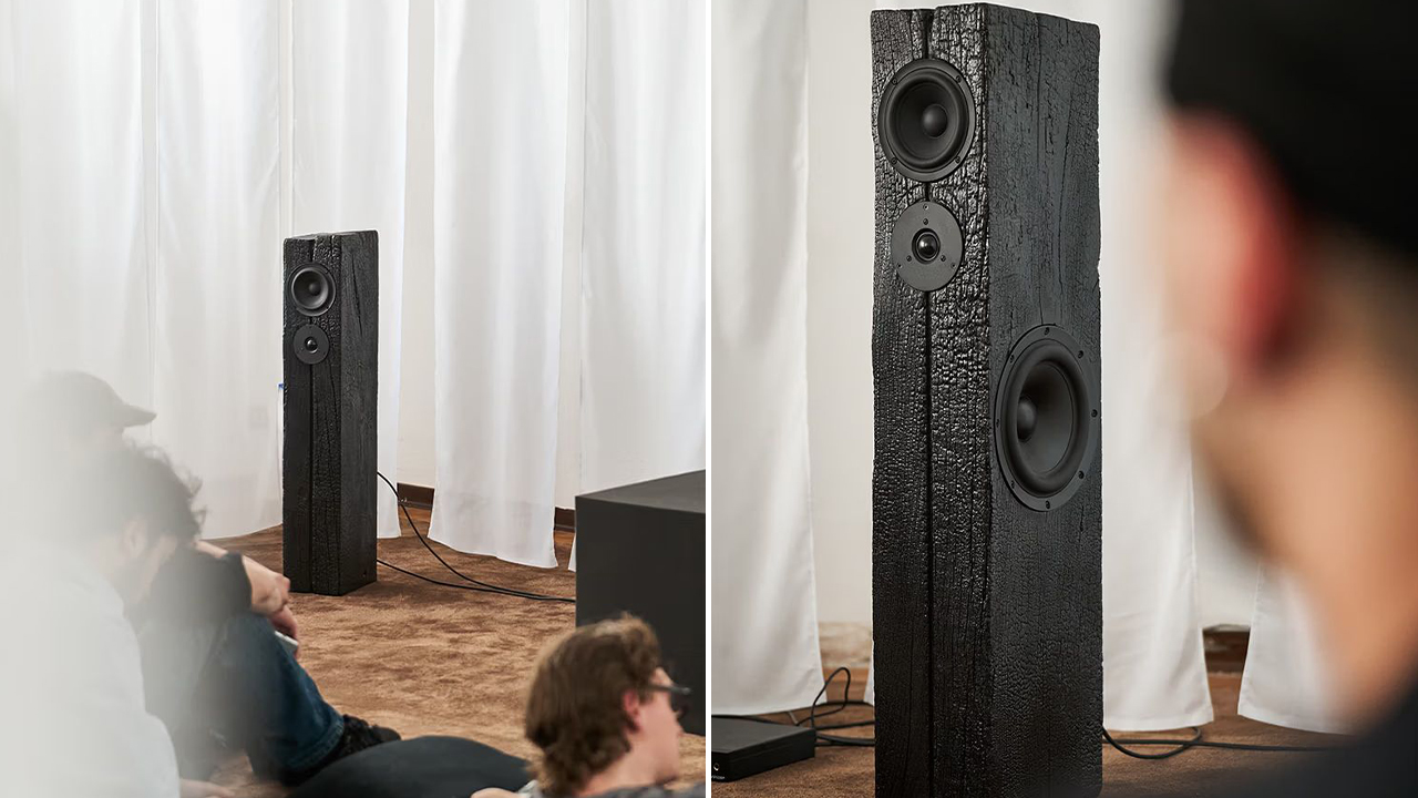 Yakisugi Speakers are charred from outside