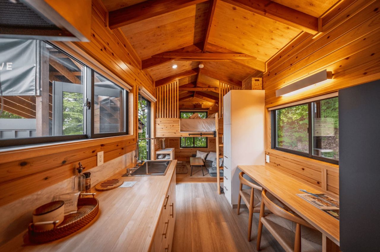 This Japanese Tiny House Comes Standard With Several Winter Features to Withstand in Cold Climates