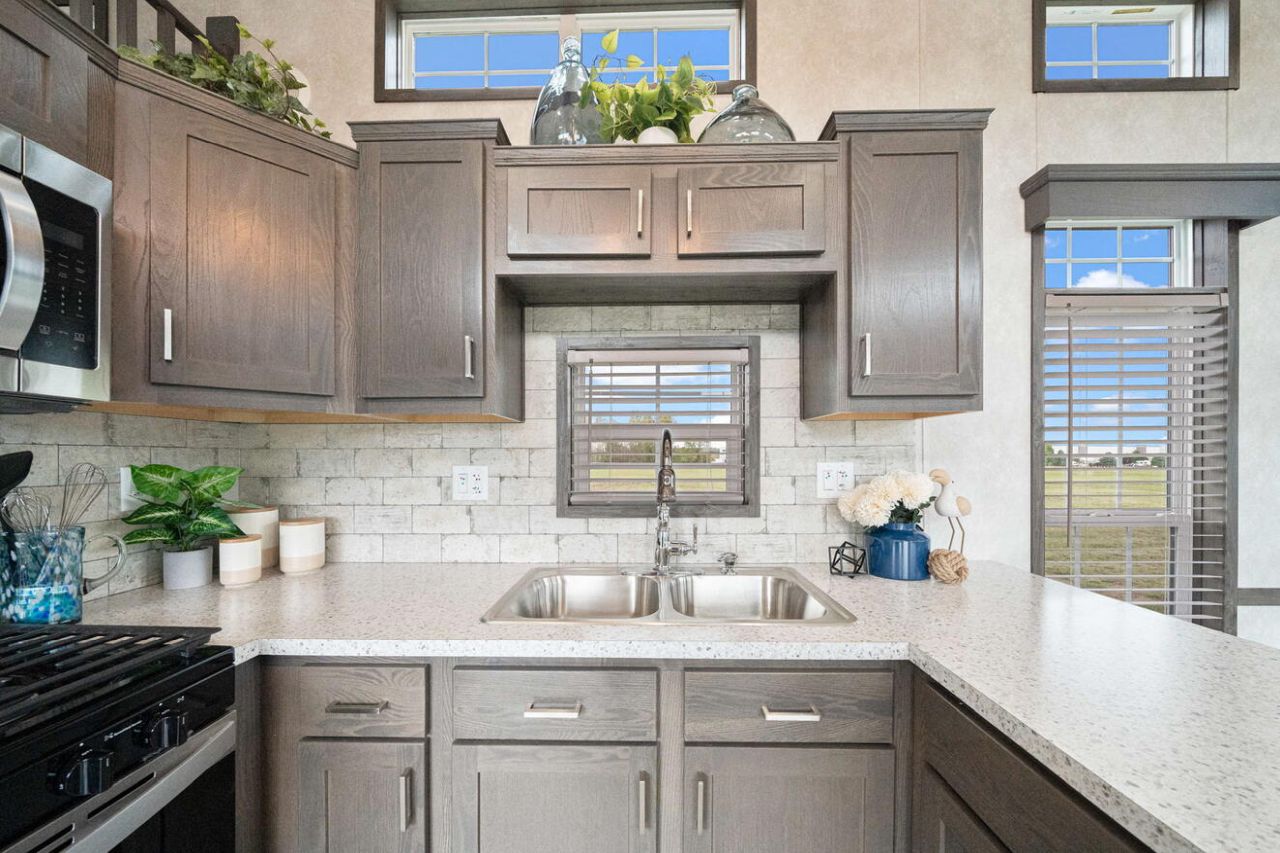 Timber Creek tiny house on wheels kitchen and countertop