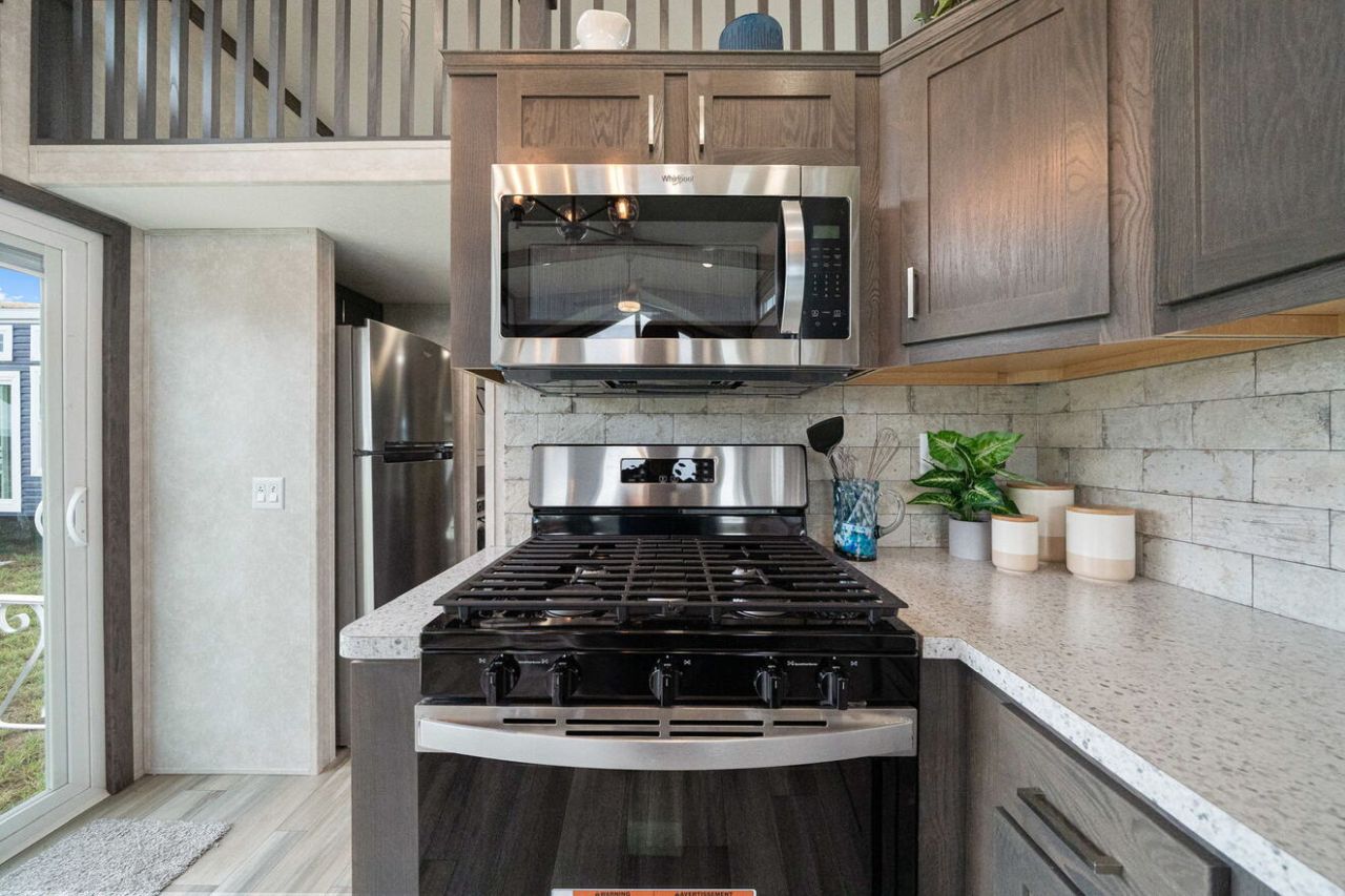 Timber Creek tiny house on wheels kitchen