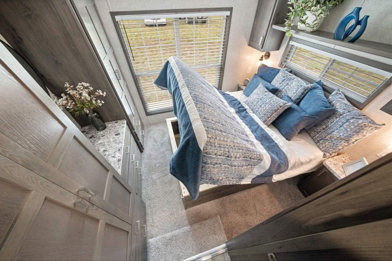 Timber Creek tiny house on wheels bedroom