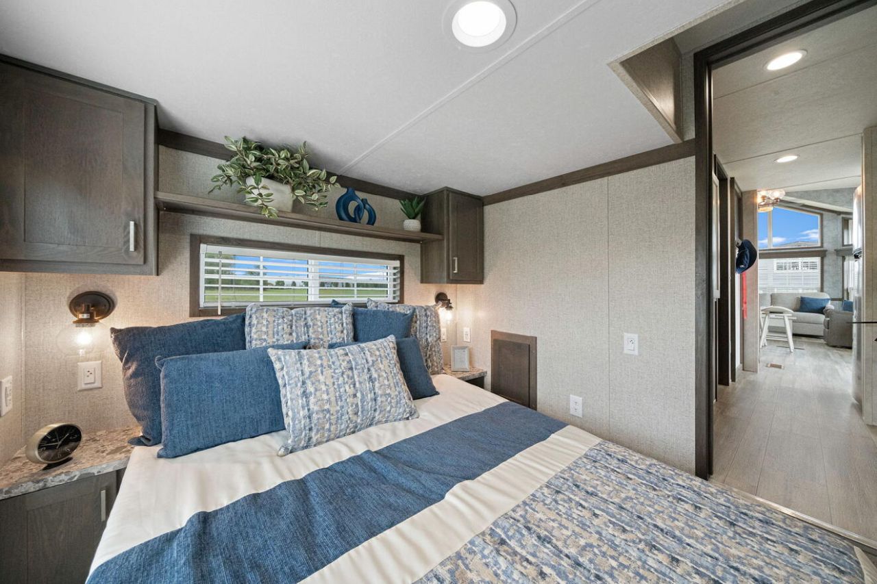 Timber Creek tiny house on wheels bedroom