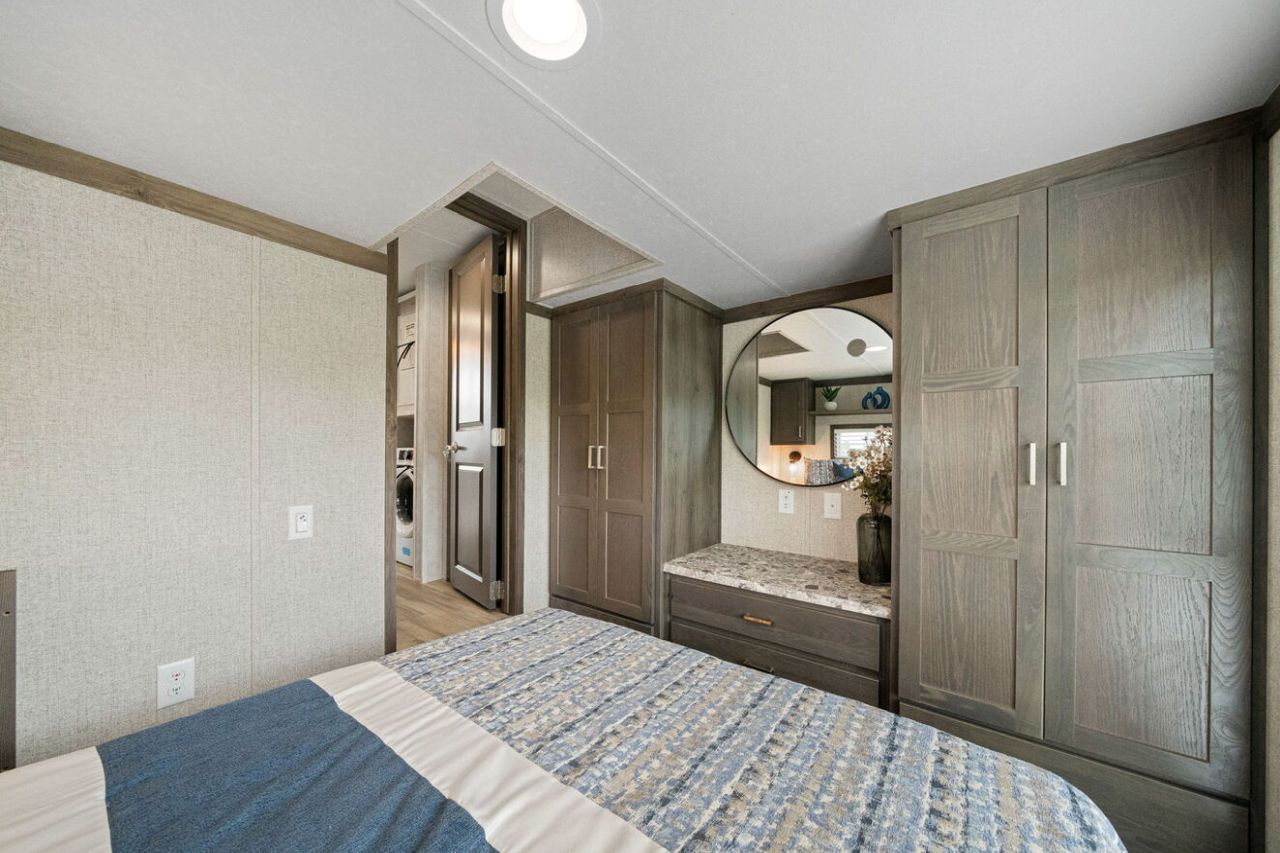 Timber Creek tiny house on wheels bedroom