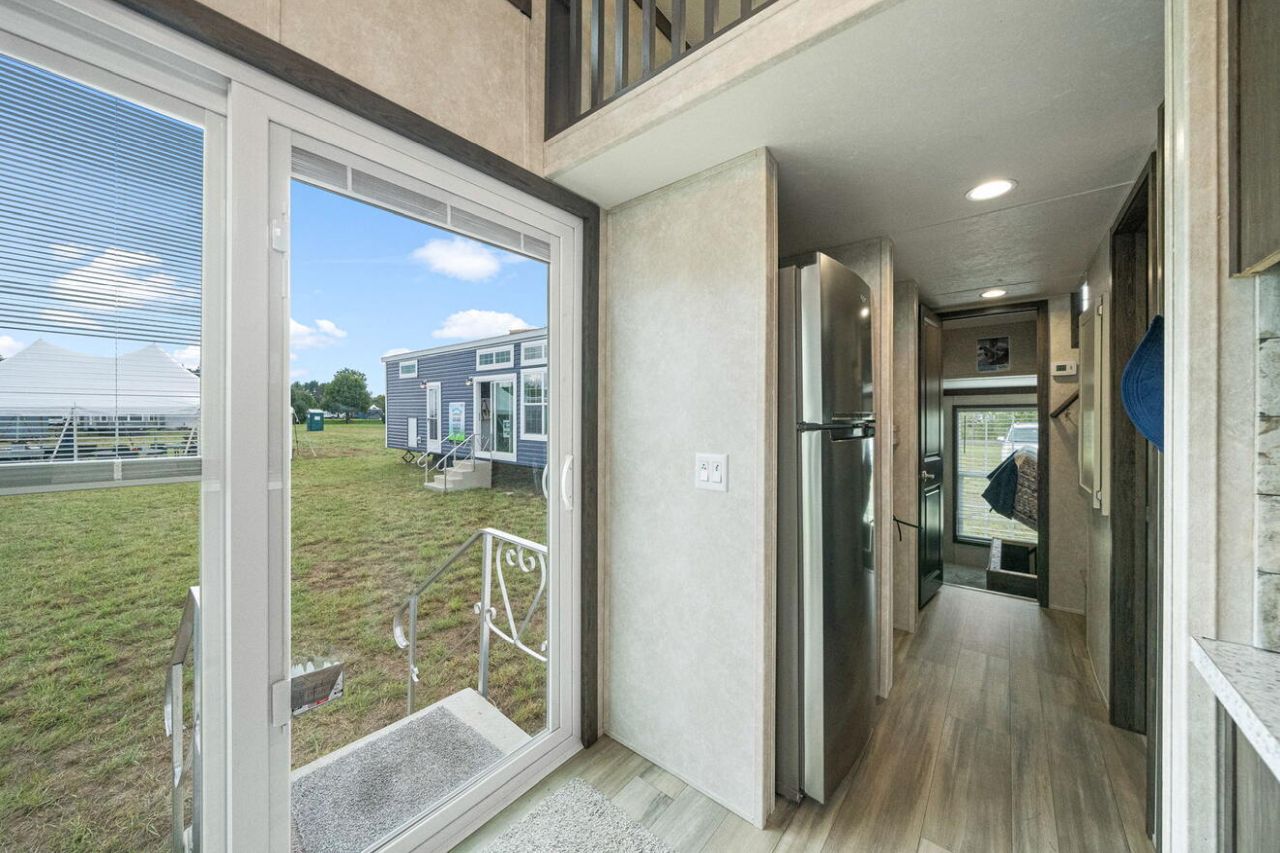 Timber Creek tiny house on wheels entrance