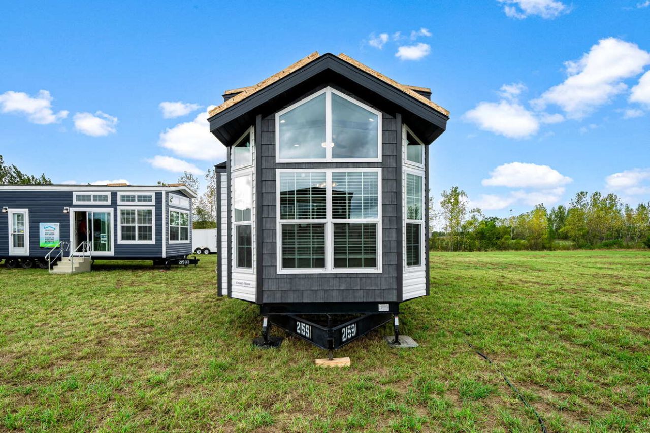 Timber Creek tiny house on wheels front wall