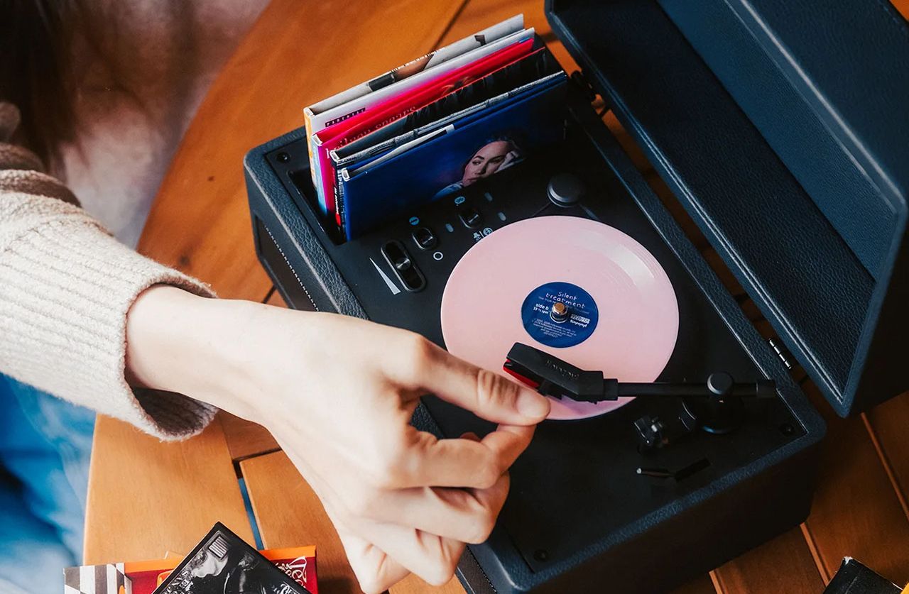 Tiny Vinyl Record Player