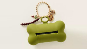 Anthropologie Chic Dog Waste Bag Holder