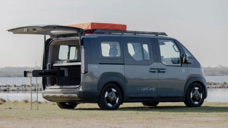 Vantrack LightCamp Turns Kia PV5 Passenger Van Into Camper Without Removing Seats Vantrack Reveals LightCamp Concept for Kia PV5 Passenger Van
