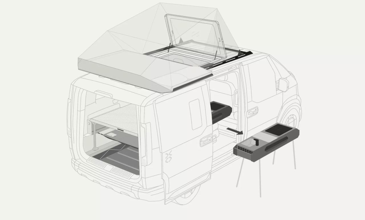 Vantrack Reveals LightCamp Concept for Kia PV5 Passenger Van
