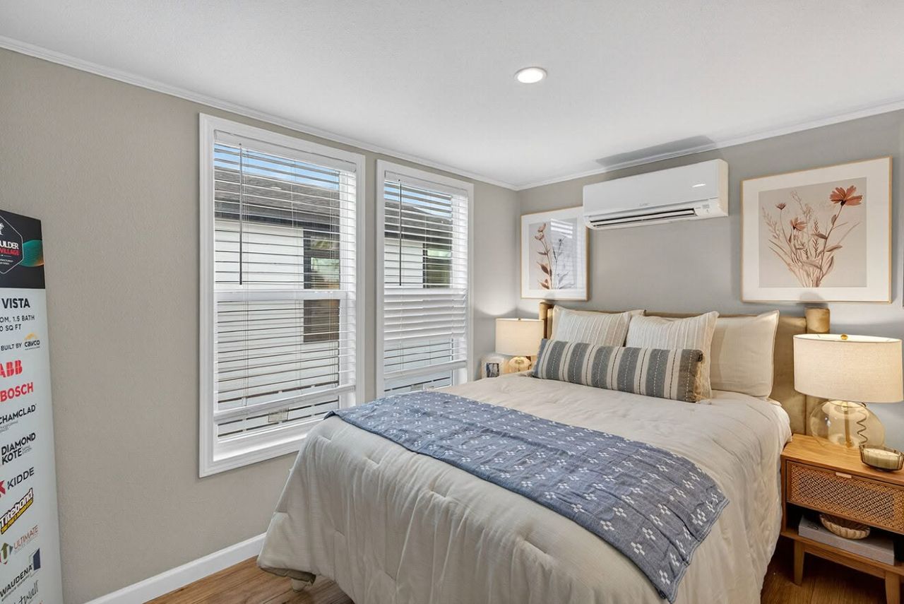 Bedroom of Vista tiny house by Cavco Ocala