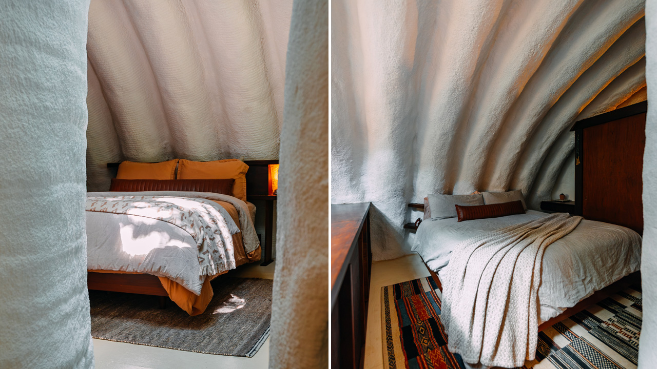 Wisconsin Hobbit House - bedrooms