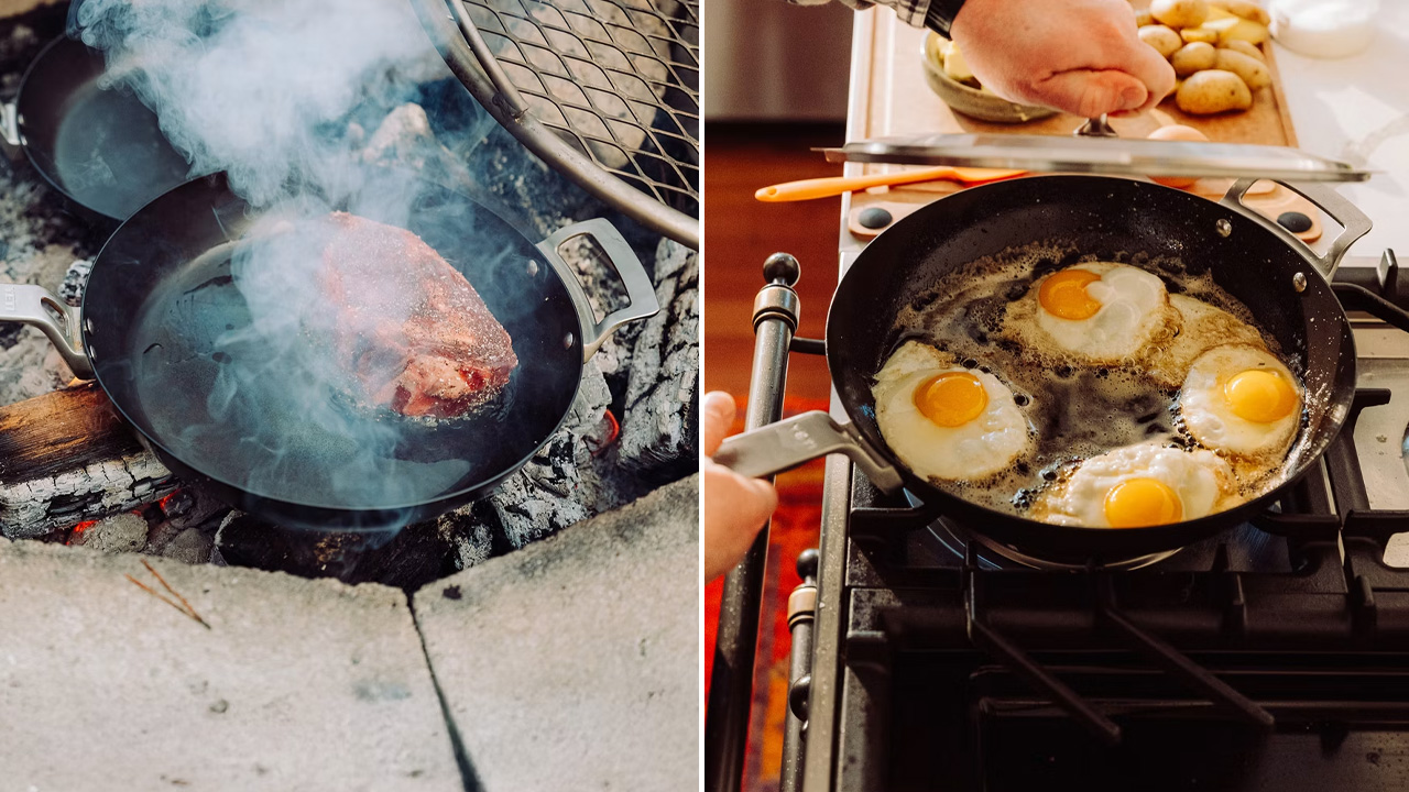 YETI Carbon Steel Cookware for indoor and outdoor use