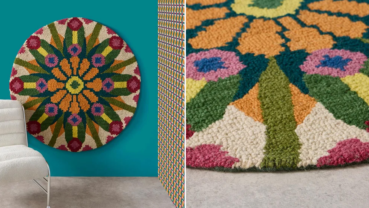 Kaleidoscope Wool Round Rug