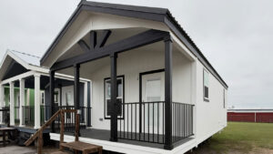 399 sq. ft. Hacienda Tiny House With Porch has Capacious Interior That Strips Down to Basics Hacienda tiny house Park Model in USA